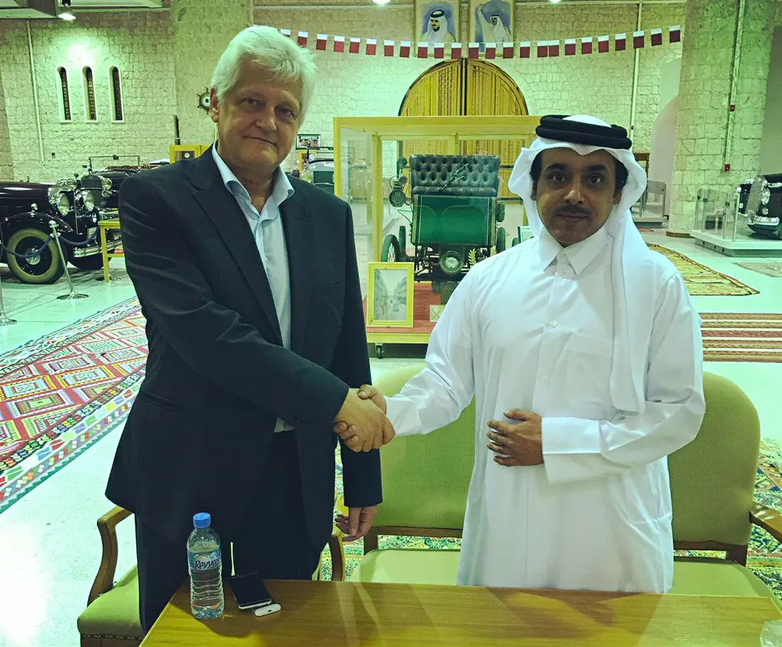 Dieter Wiesner and Sheikh Ahmed Al Thani
