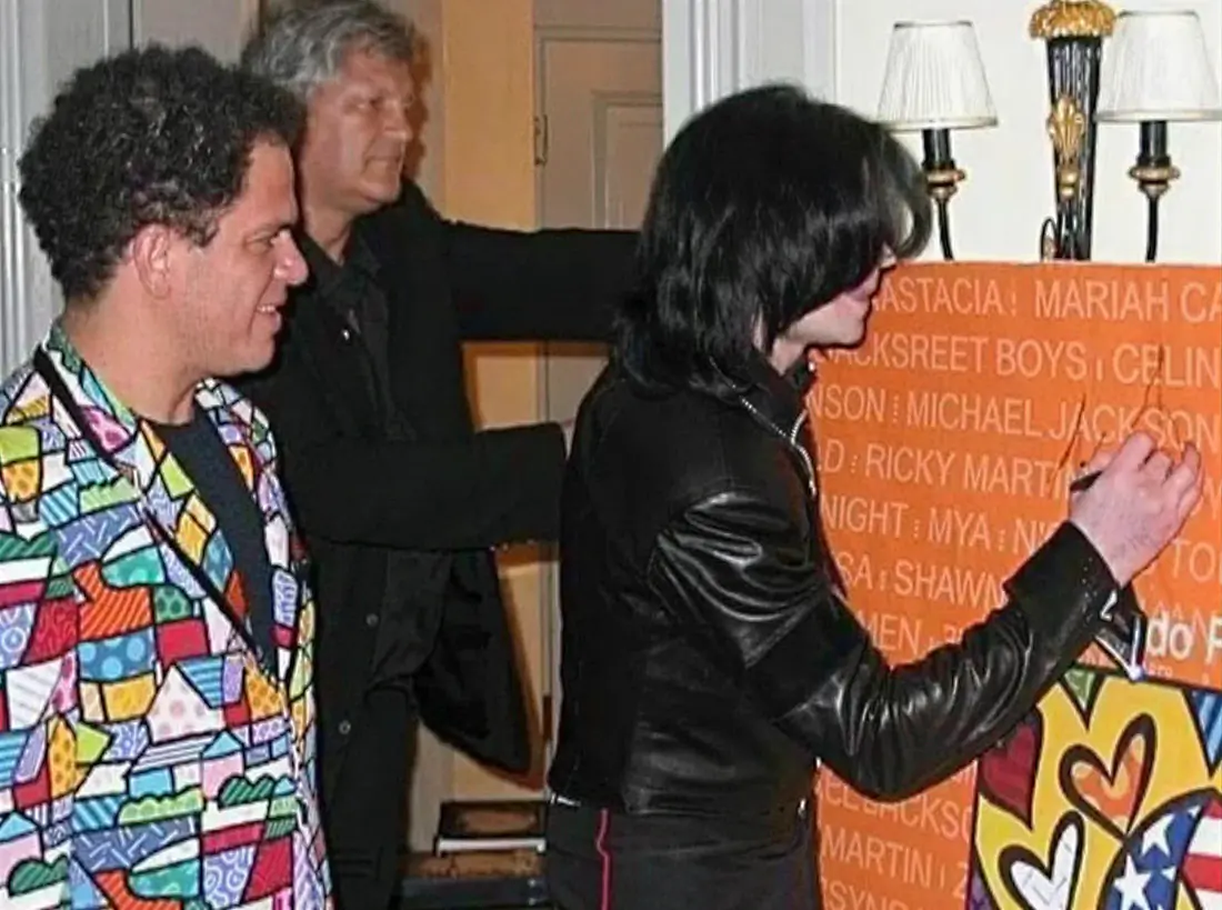 Romero Britto with Dieter Wiesner