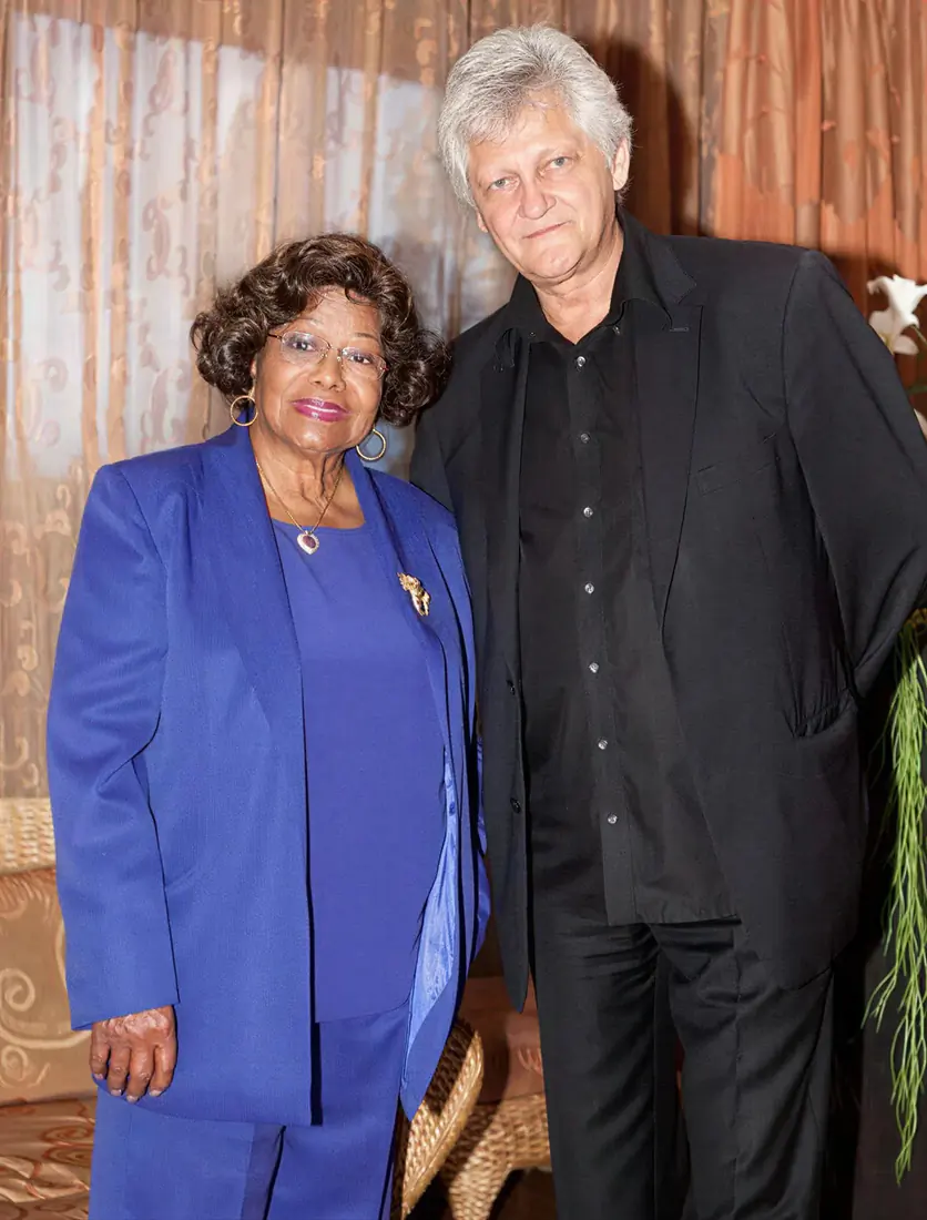 Katherine Jackson with Dieter Wiesner