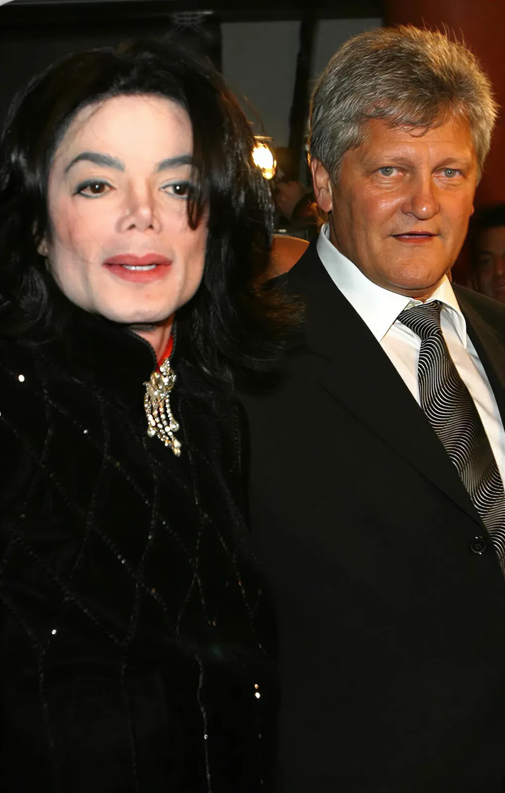 Dieter Wiesner with Michael Jackson during the HIStory era
